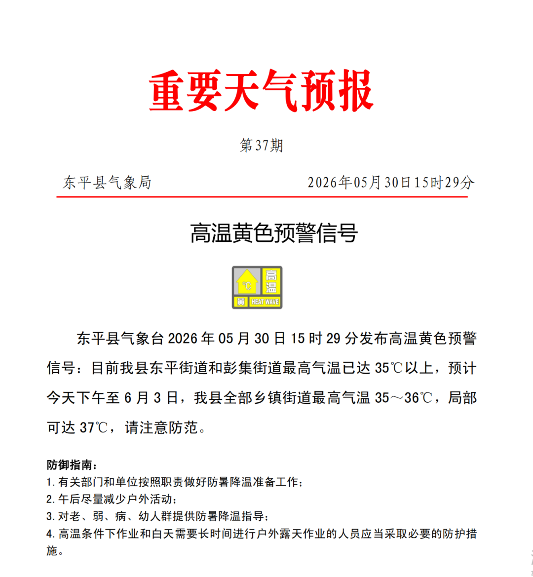 重要天气预报
