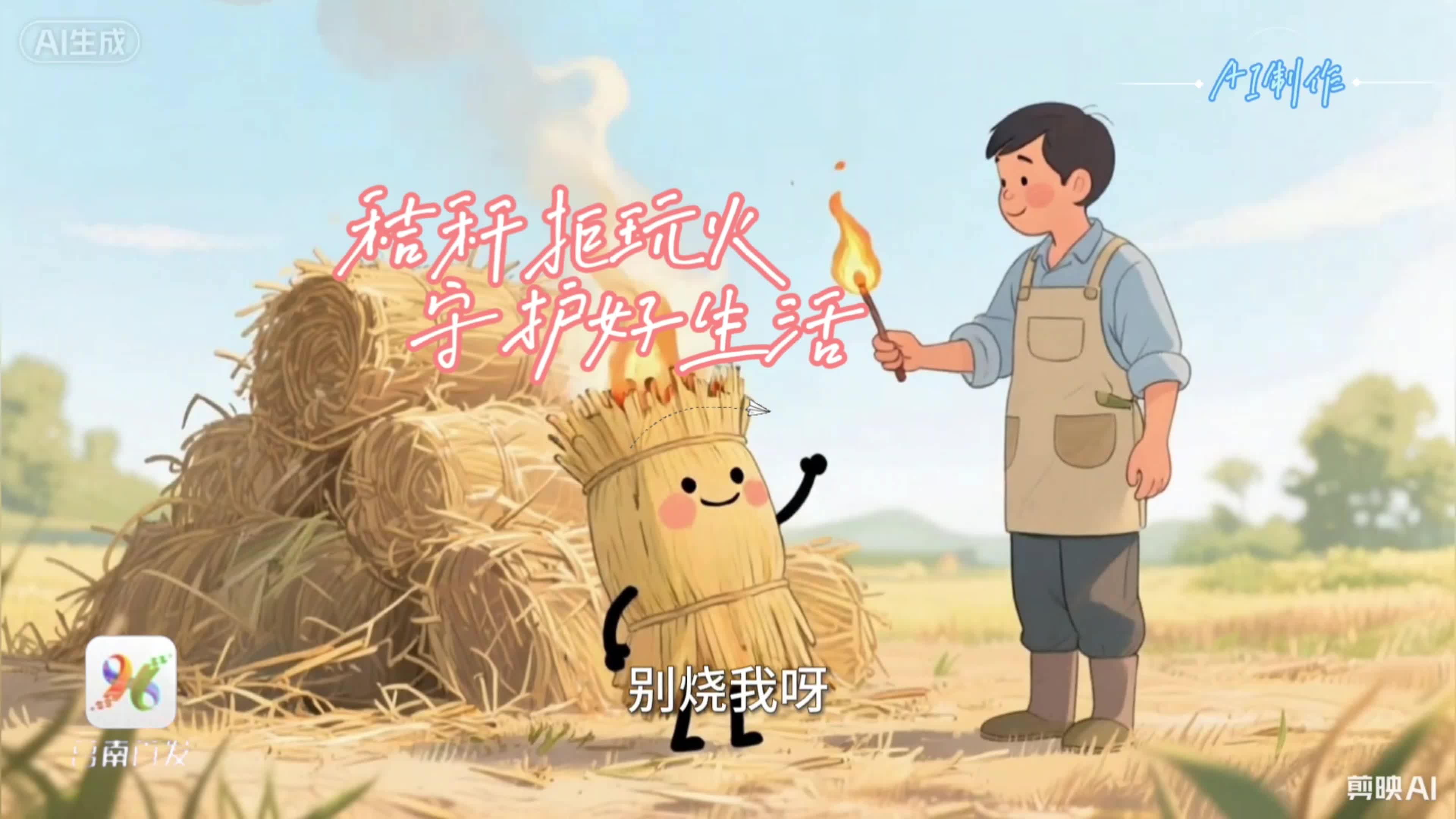 短视频|秸秆拒玩火 守护好生活