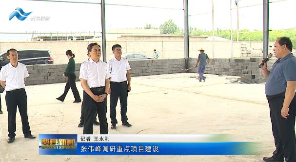张伟峰调研重点项目建设