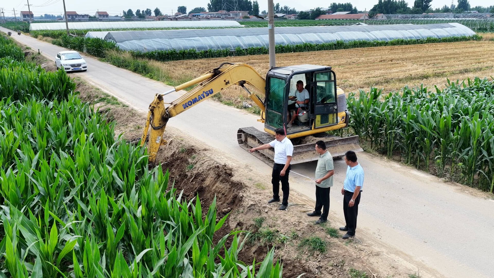 回应民生关切 建设幸福岱岳丨范镇：疏浚沟渠通水系 筑牢汛期安全防线