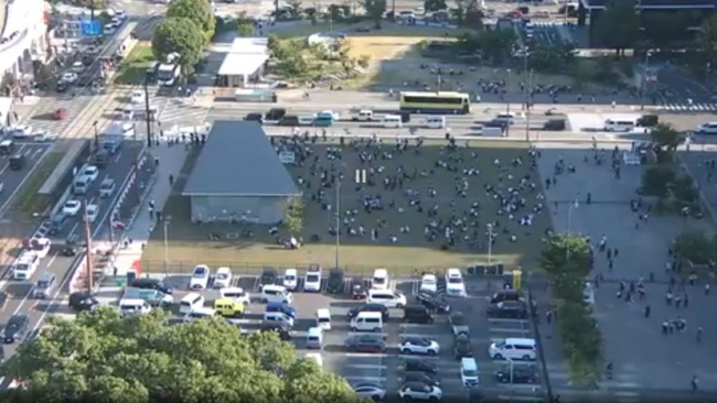 日本地震山崩瞬间画面曝光 强震引发多处坍塌伤亡