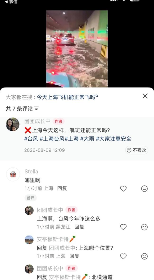 上海北横通道积水?系旧视频 实为7月19日情况