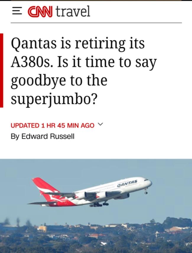 世界最大客机空客A380将谢幕