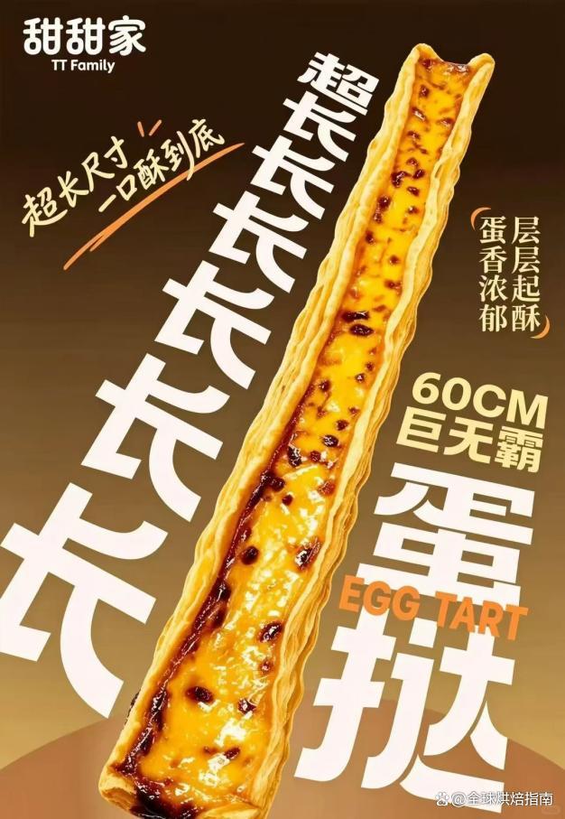 16.8元超长蛋挞走红:排2小时限购5个 新奇甜品引热潮