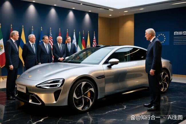 各国市长围着小米汽车看不停 全球关注中国智造