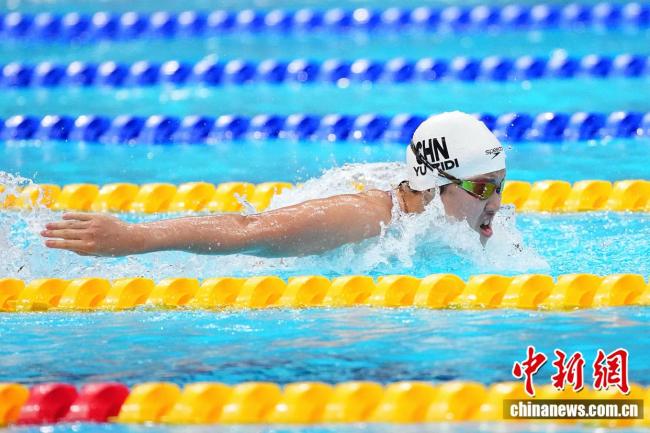 于子迪女子200米蝶金牌 破亚运会纪录