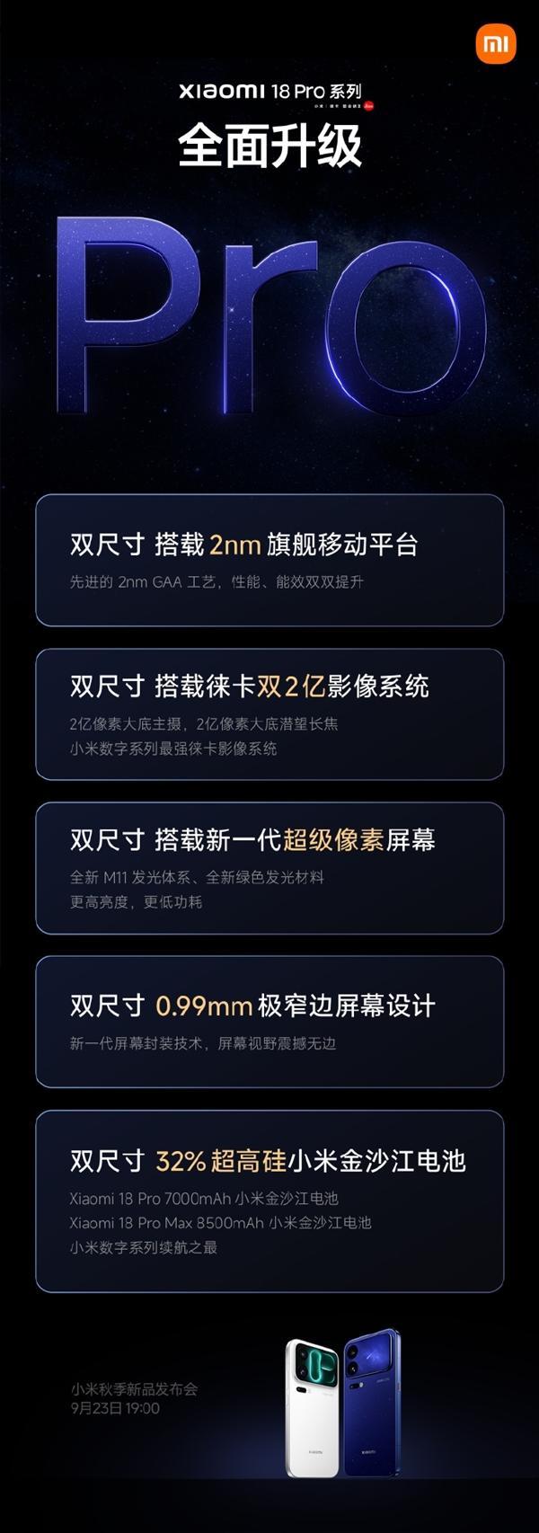 小米18Pro系列硬件级防窥屏 画质与隐私兼得