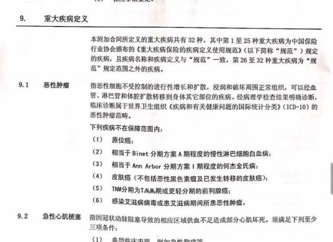 买重疾险10年后确诊结肠癌被拒赔 遗传病免责争议