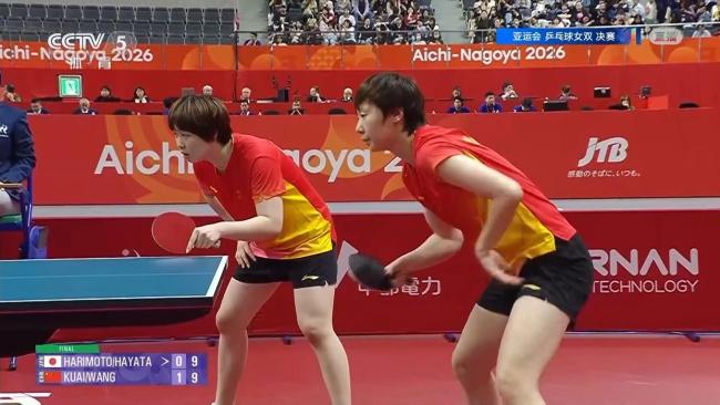 王曼昱蒯曼横扫日本组合夺金 4-0完胜夺冠