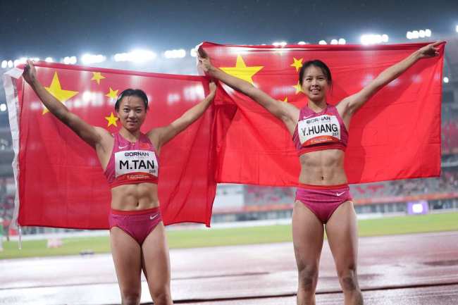 我国年轻选手闪耀亚运赛场 青春力量振奋亚洲田径