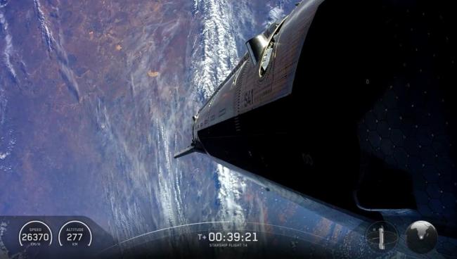 SpaceX“星舰”首次成功进入地球轨道
