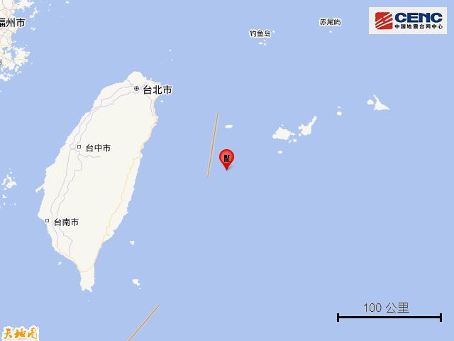 台湾以东海域地震