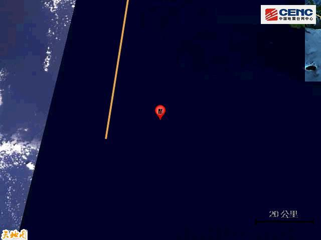 台湾以东海域地震 5.5级震源深度10公里