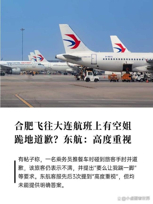 目击者称空姐跪地事件男子未撞出血 投诉压力下的无奈之举