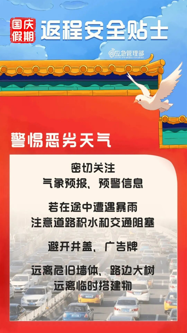 国庆假期返程9个小贴士请收好 平安顺利返京