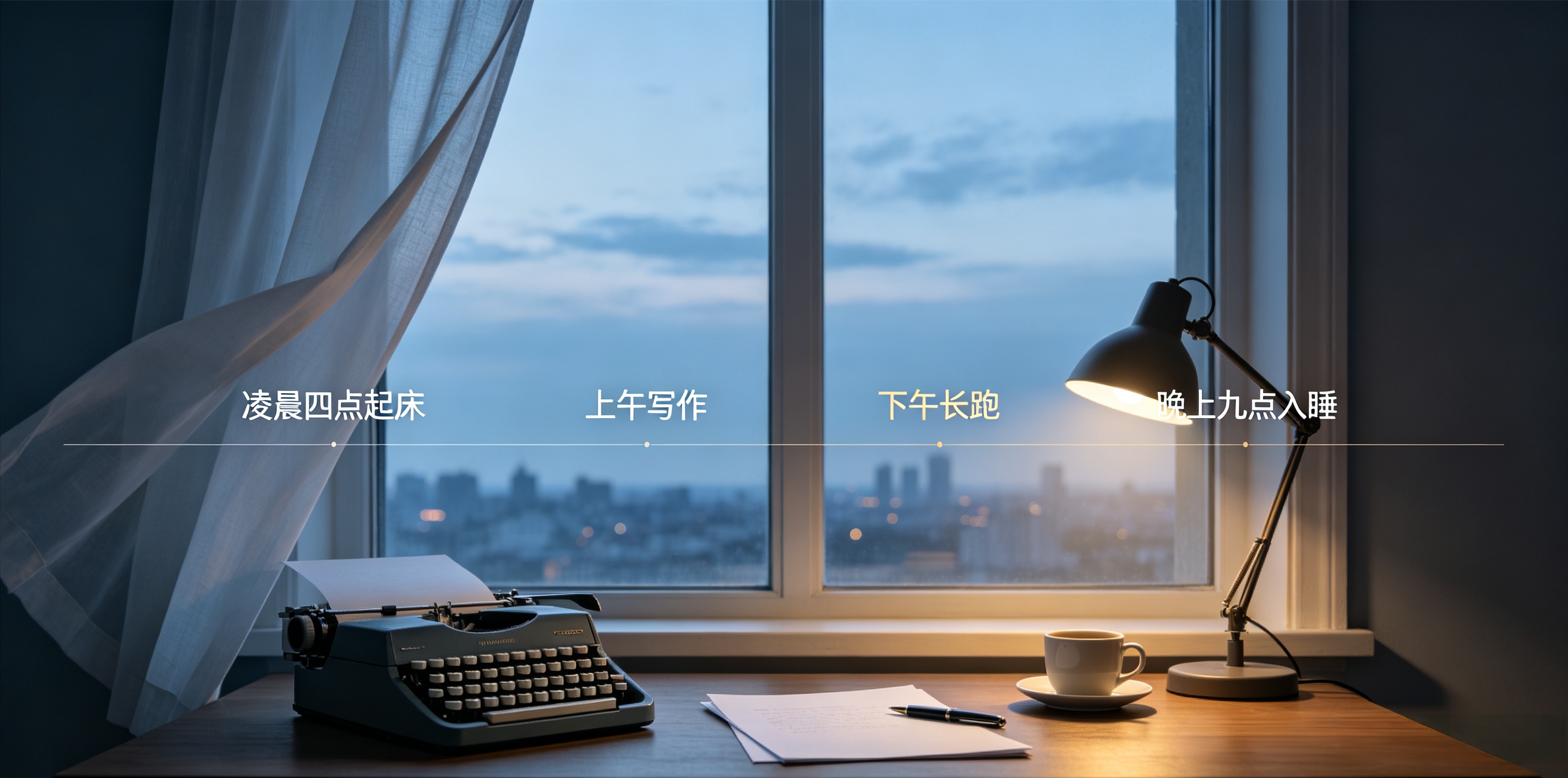 村上春树作息健康到逆天:凌晨4点起床,9点睡觉