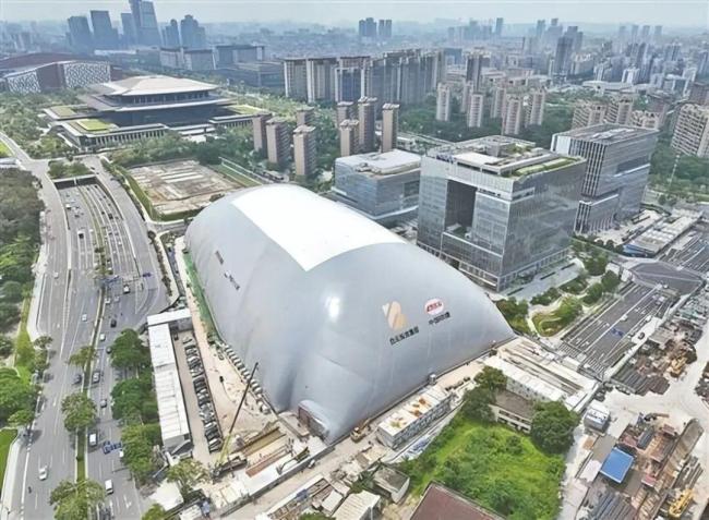 城市为何冒出巨型“白色大棚” 基坑气膜的环保新解