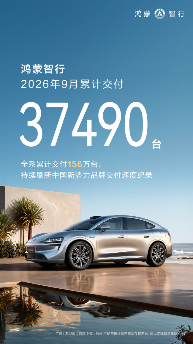 鸿蒙智行9月细分销量曝光 问界M9单月破万