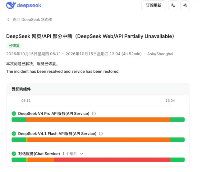 DeepSeek公布补偿方案 服务故障全额返还