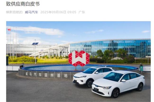 威马官方发帖讨薪:请发我们工资 欠薪已超半年引发关注
